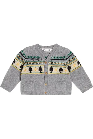 BONPOINT Baby Tahiel Fair Isle wool cardigan