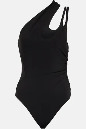 MUGLER Asymmetric jersey bodysuit