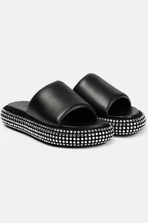 J.W.Anderson Embellished leather platform sandals