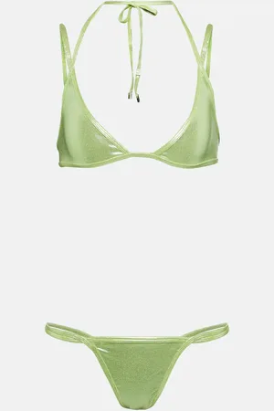 The Attico Halterneck bikini top