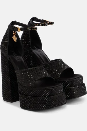 VERSACE Medusa Aevitas embellished platform sandals