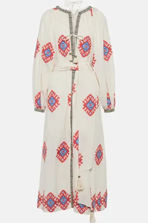 JOHANNA ORTIZ Jacquard cotton midi dress