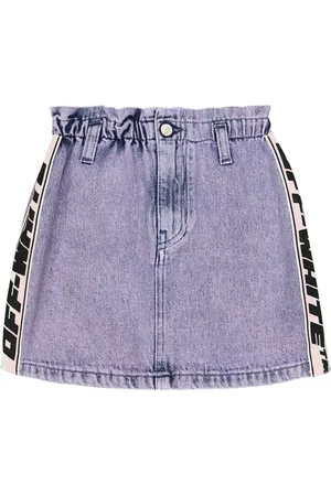 OFF-WHITE Logo denim skirt
