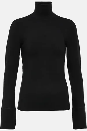 Joseph Silk-blend turtleneck top