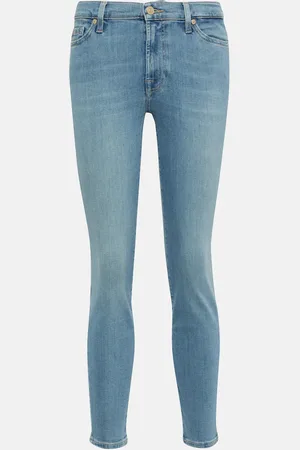 7 for all Mankind Mid-rise skinny jeans