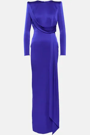 ALEX PERRY Draped satin gown