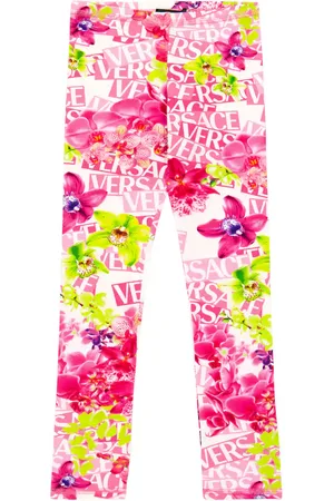 VERSACE Cotton jersey leggings