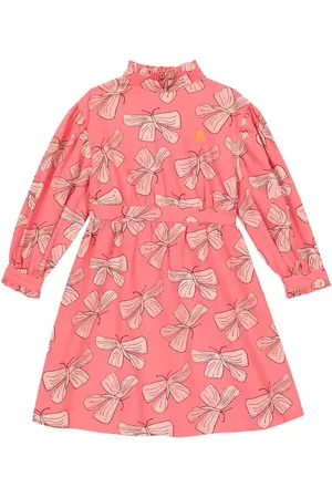 The Animals Observatory Tortoise printed cotton and linen dress