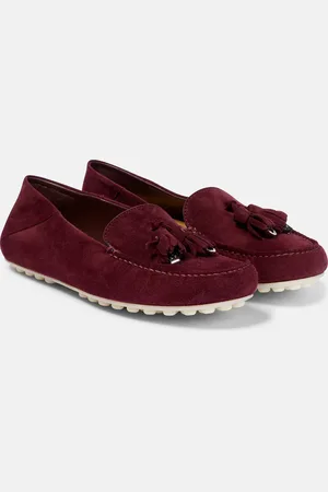 Loro Piana Dot Sole suede moccasins