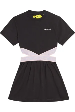 OFF-WHITE Bookish cotton jersey dress