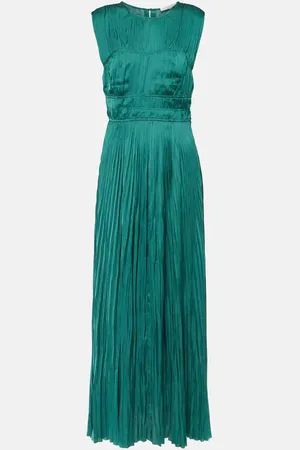 ULLA JOHNSON Delia pleated satin gown
