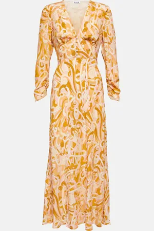 RIXO London Selma printed silk crÃªpe midi dress