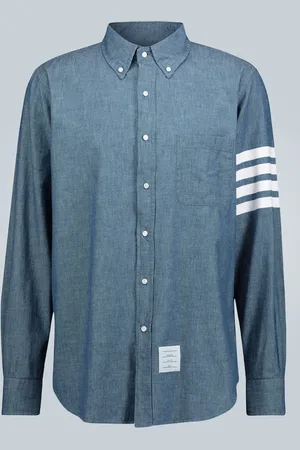 Thom Browne 4-Bar chambray shirt