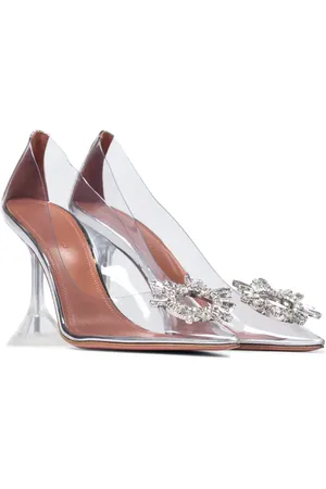Amina Muaddi Begum embellished PVC pumps