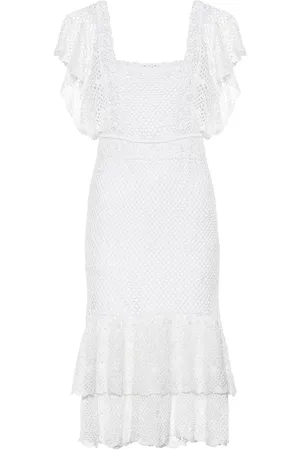 ANNA KOSTUROVA Florence crochet cotton dress
