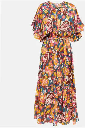 ERES Piment floral silk and cotton midi dress
