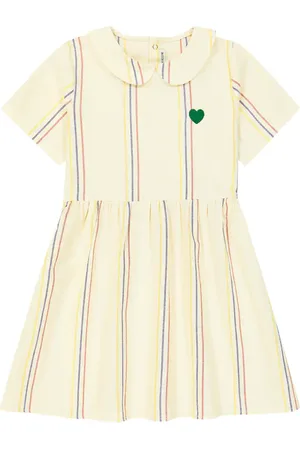 Mini Rodini Striped cotton and linen dress
