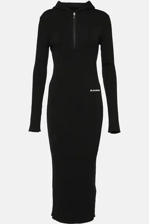 Jil Sander Wool-blend midi dress