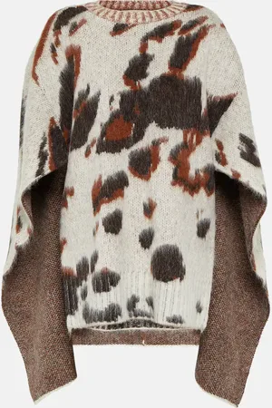 Stella McCartney Caped jacquard sweater