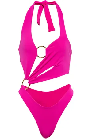 Louisa Ballou Ring-detail cutout swimsuit