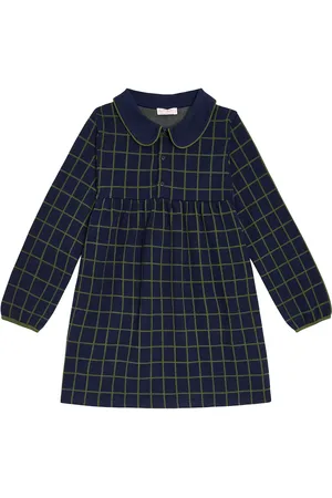 La Coqueta Marin checked cotton dress