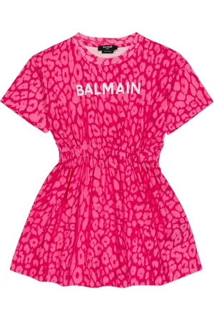 Balmain Leopard-print cotton dress