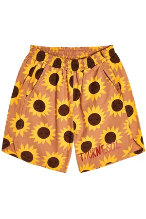 Jelly Mallow Tournesol floral cotton-blend shorts
