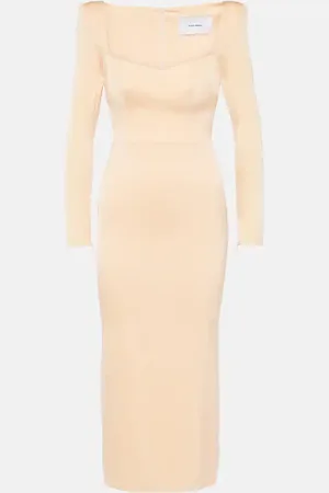 ALEX PERRY Satin midi dress