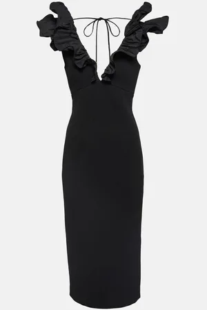 Rebecca Vallance Chloe crÃªpe midi dress