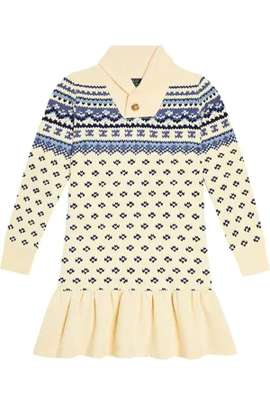 Ralph Lauren Fair Isle cotton blend dress