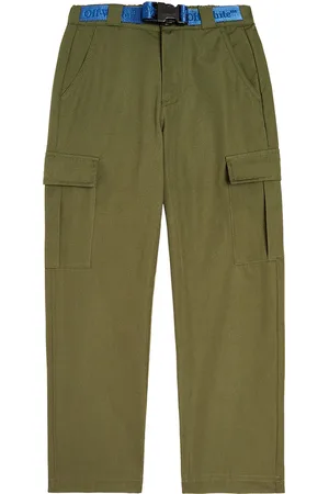 OFF-WHITE Logo cotton cargo pants
