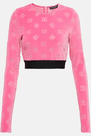 Dolce & Gabbana Logo cotton crop top