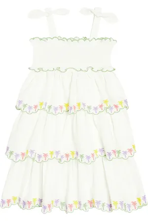 ZIMMERMANN August ruffled embroidered cotton dress