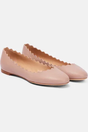 Chloé ChloÃ© Lauren leather ballet flats