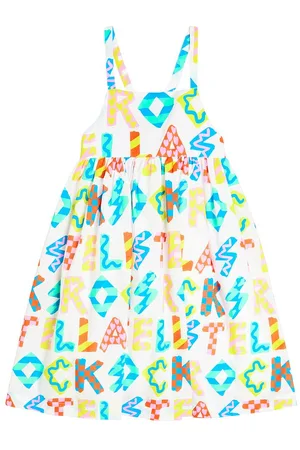 Stella McCartney Logo printed cotton dress