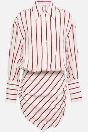 The Attico Hatty striped shirt dress