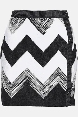 Missoni Zig-zag knitted miniskirt
