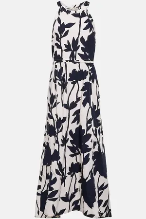 Brunello Cucinelli Floral cotton midi dress