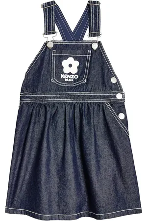 Kenzo Logo embroidered denim dress