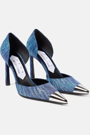 AREA X Sergio Rossi denim pumps