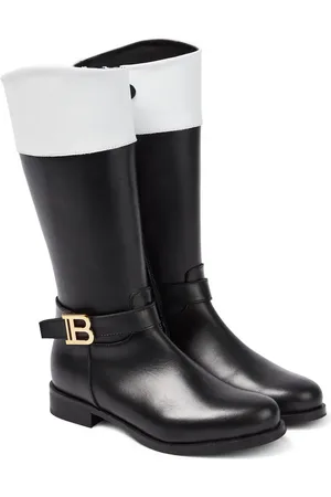Balmain Knee-high leather boots