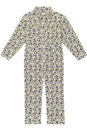 BONPOINT Bertie floral corduroy jumpsuit
