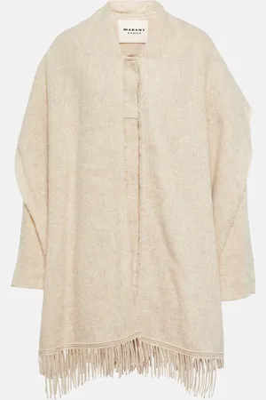 Marant Etoile Faty scarf-detailed wool-blend coat