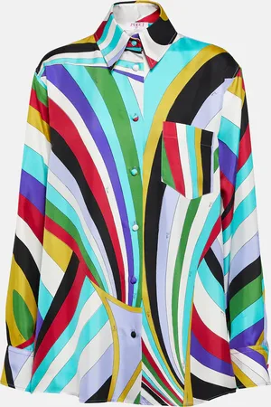 Puccini Iride silk twill shirt