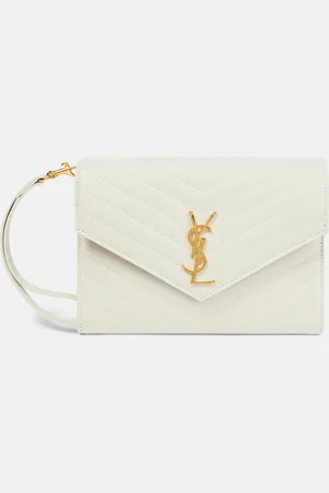 Saint Laurent Cassandre Small matelassÃ© leather clutch