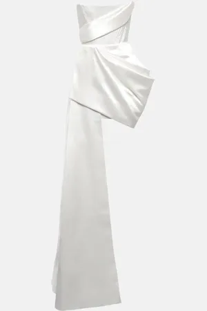 ALEX PERRY Bridal Blair satin minidress