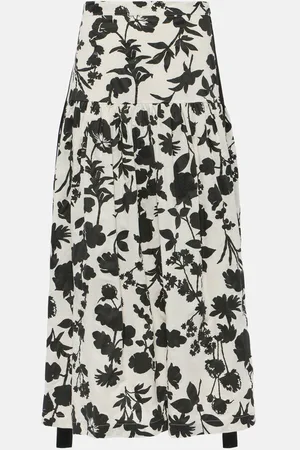 Max Mara Udente floral cotton maxi skirt