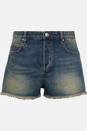 Isabel Marant Lesia mid-rise denim shorts