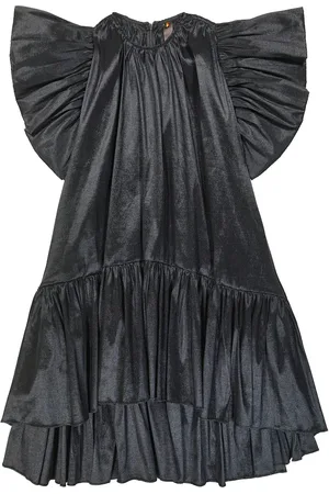 CAROLINE BOSMANS Tafta ruffled dress