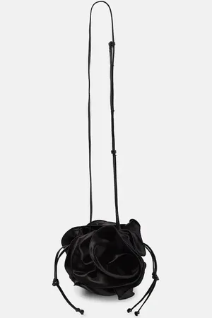 MAGDA BUTRYM Ruched satin shoulder bag